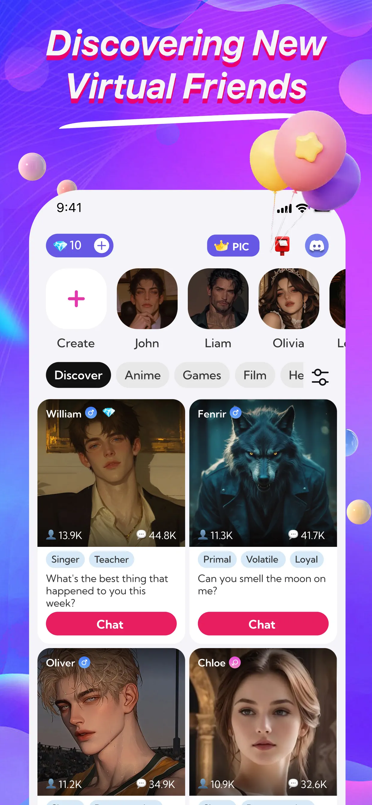 MeetAI：Chat with AI Friend App Store screenshot 2