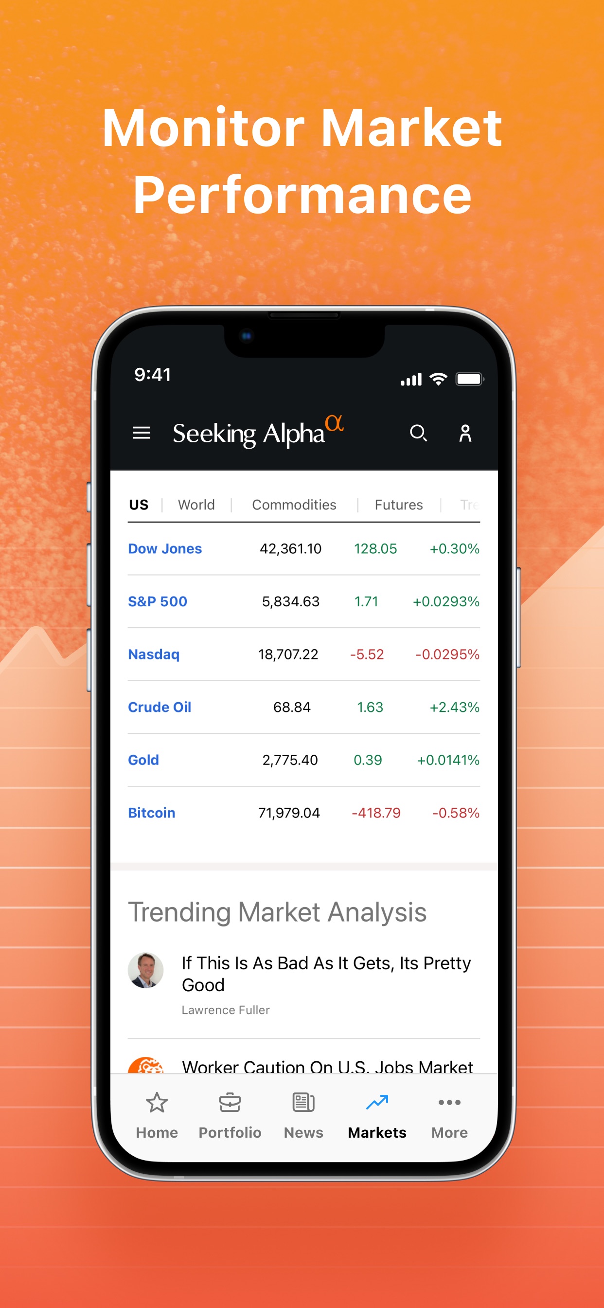 Seeking Alpha: News & Analysis App Store screenshot 1