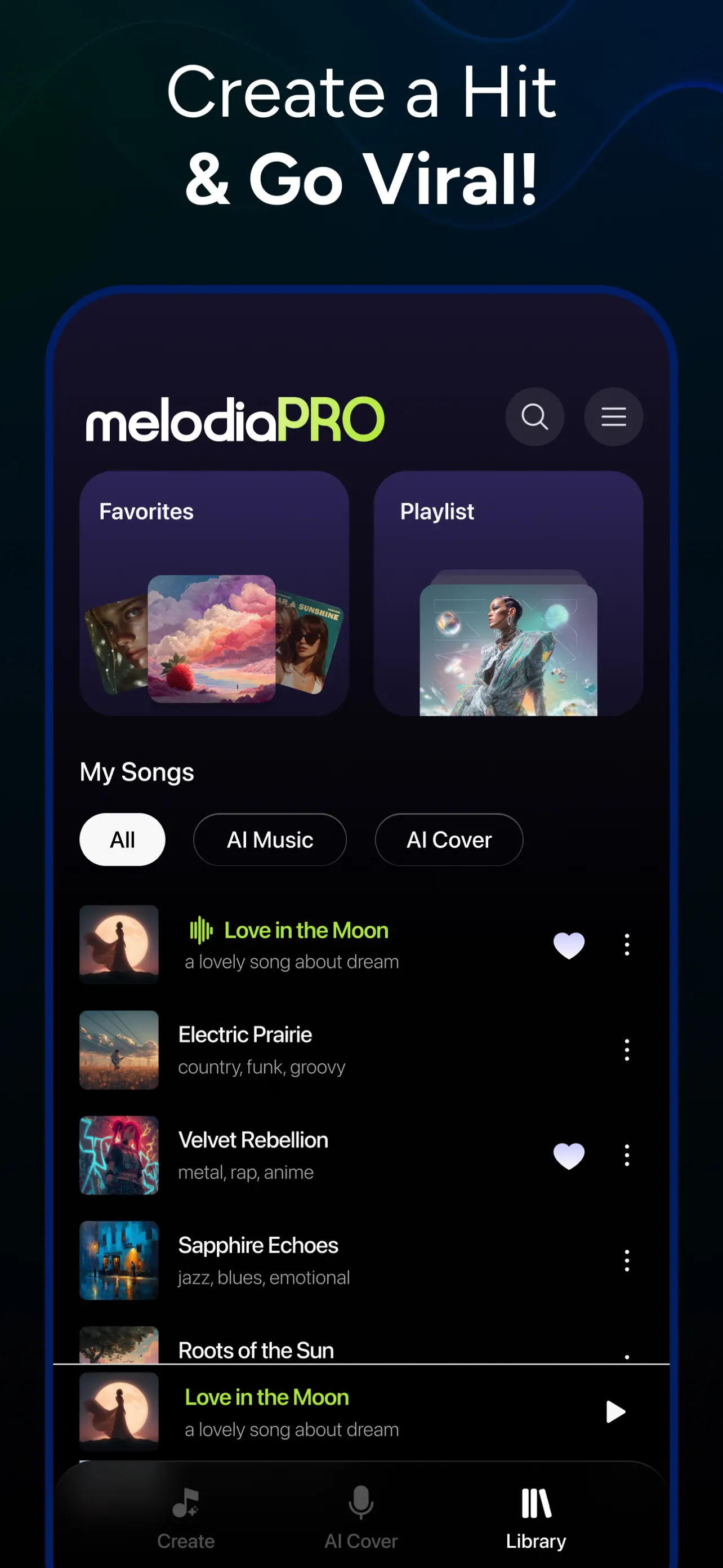 AI Music Maker - Melodia App Store screenshot 4