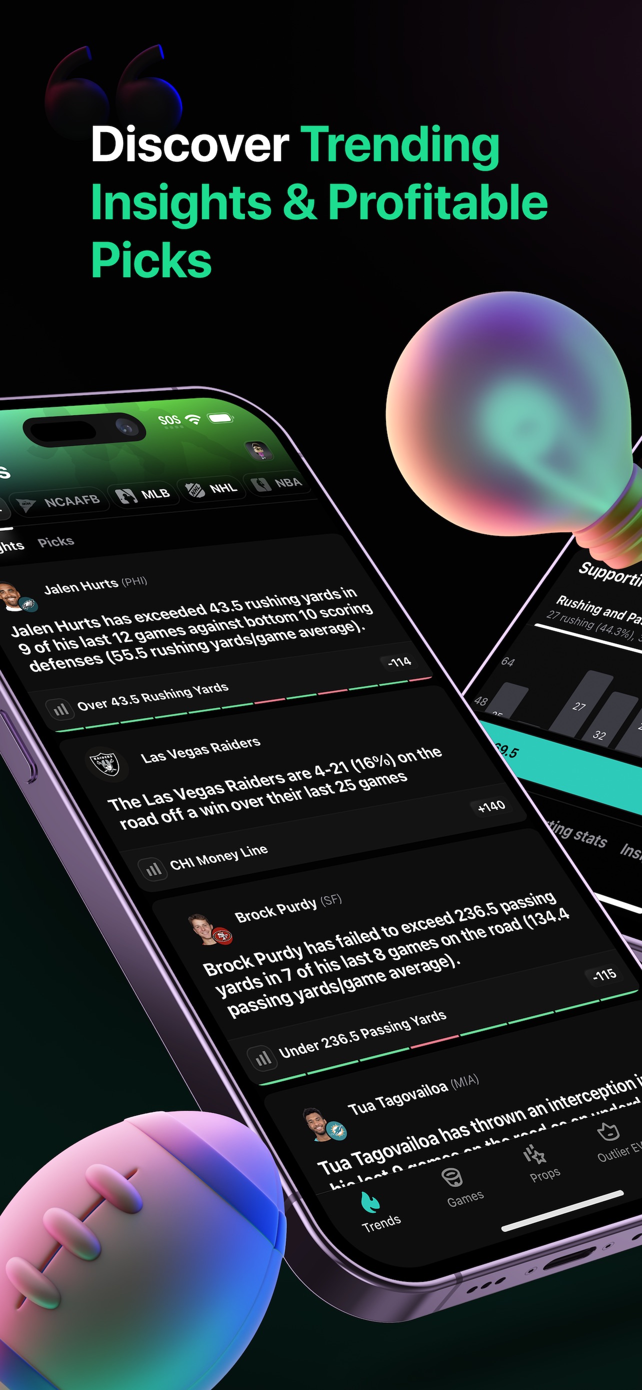 Outlier: Smart Sports Betting App Store screenshot 3