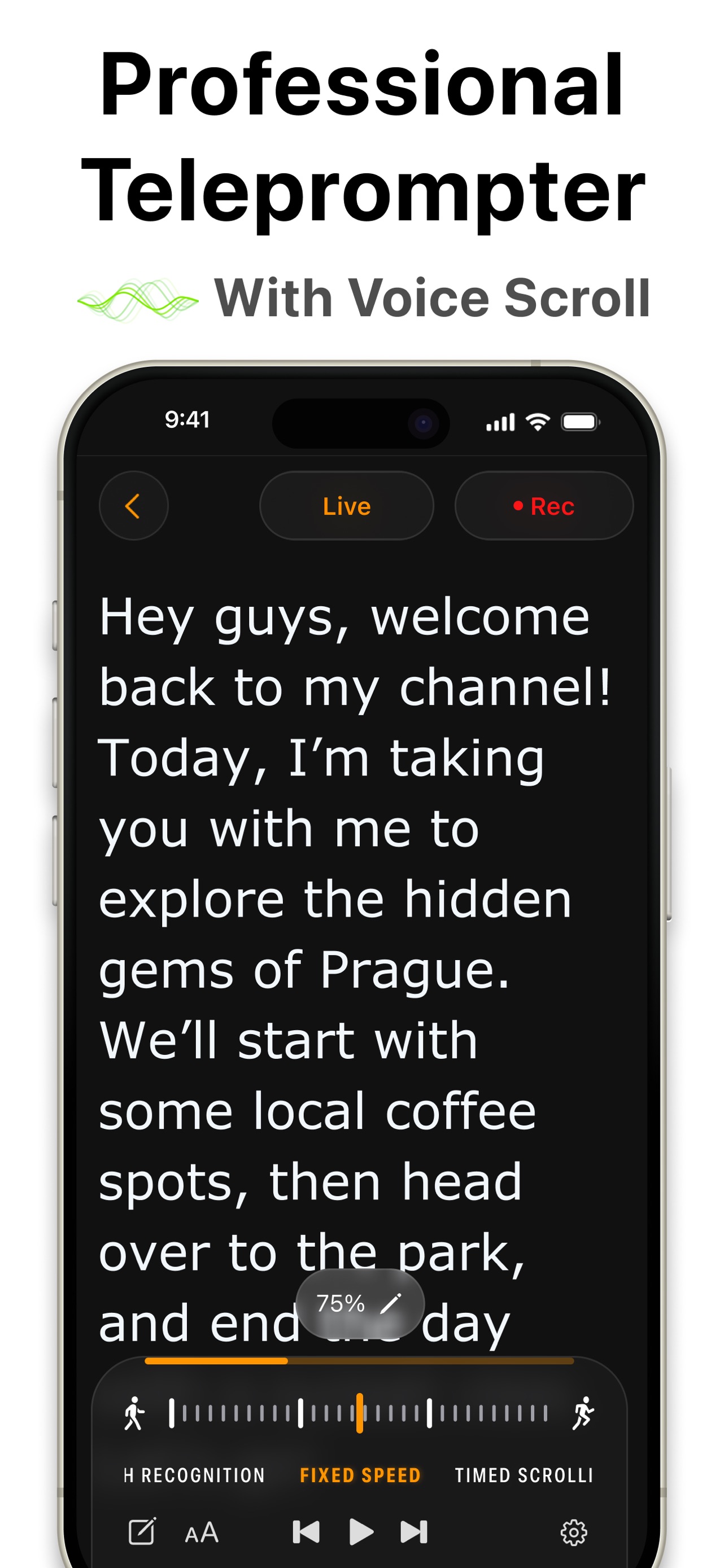 Teleprompter.com App Store screenshot 3