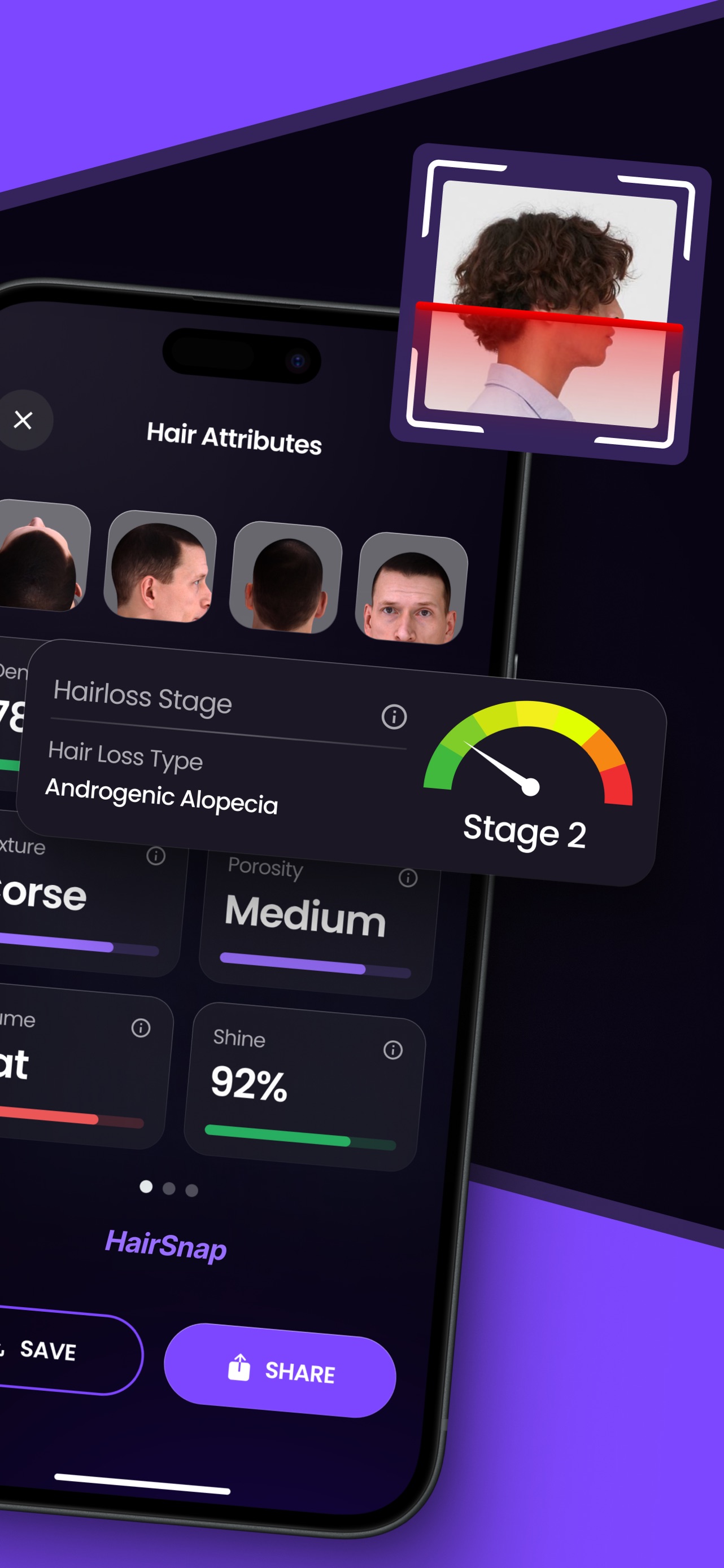 Hair Snap Health & Style Scan App Store screenshot 3