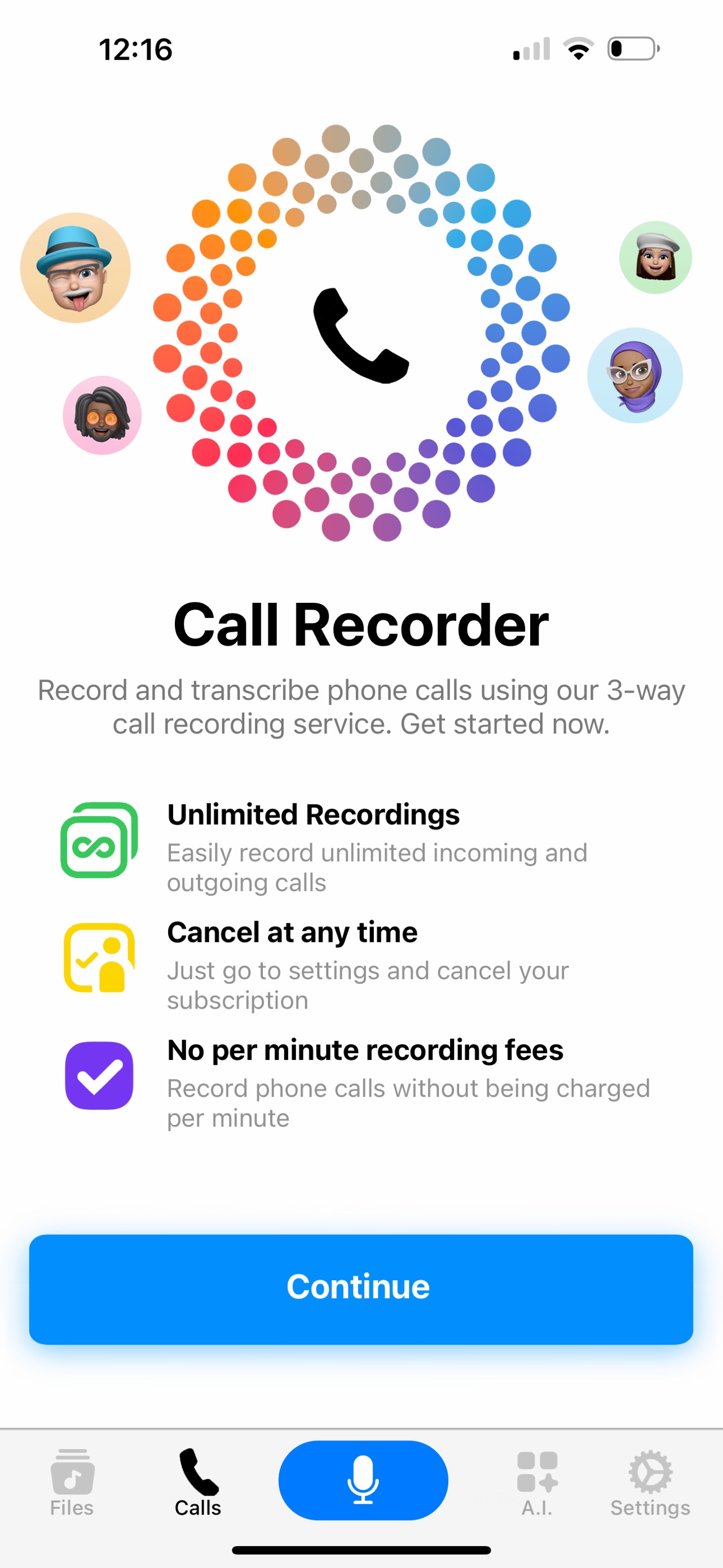 Voice Recorder & Audio Editor App Store screenshot 1