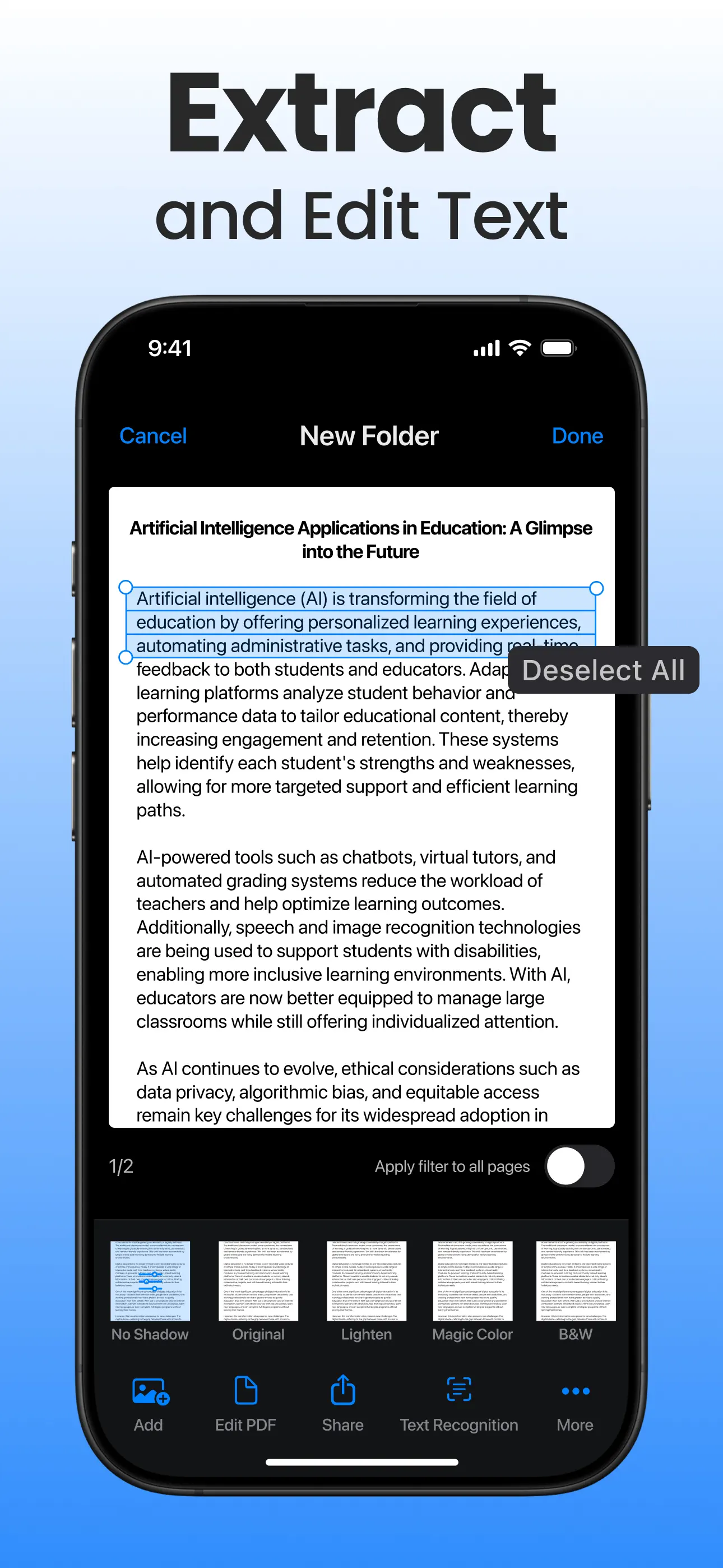 Scanner App - Scan PDF & Docs App Store screenshot 4