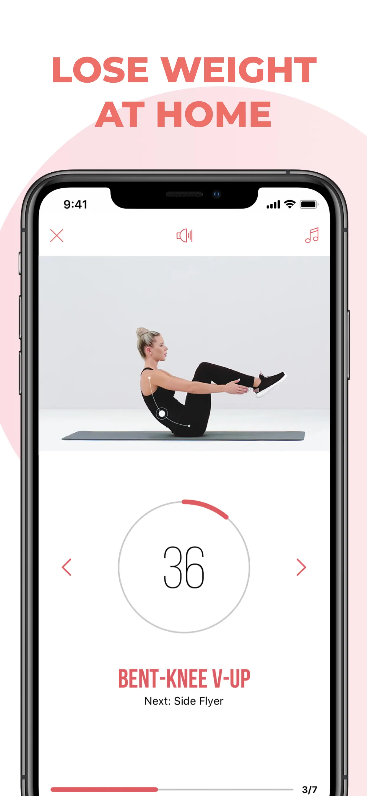 Home Fitness for Weight Loss App Store screenshot 1