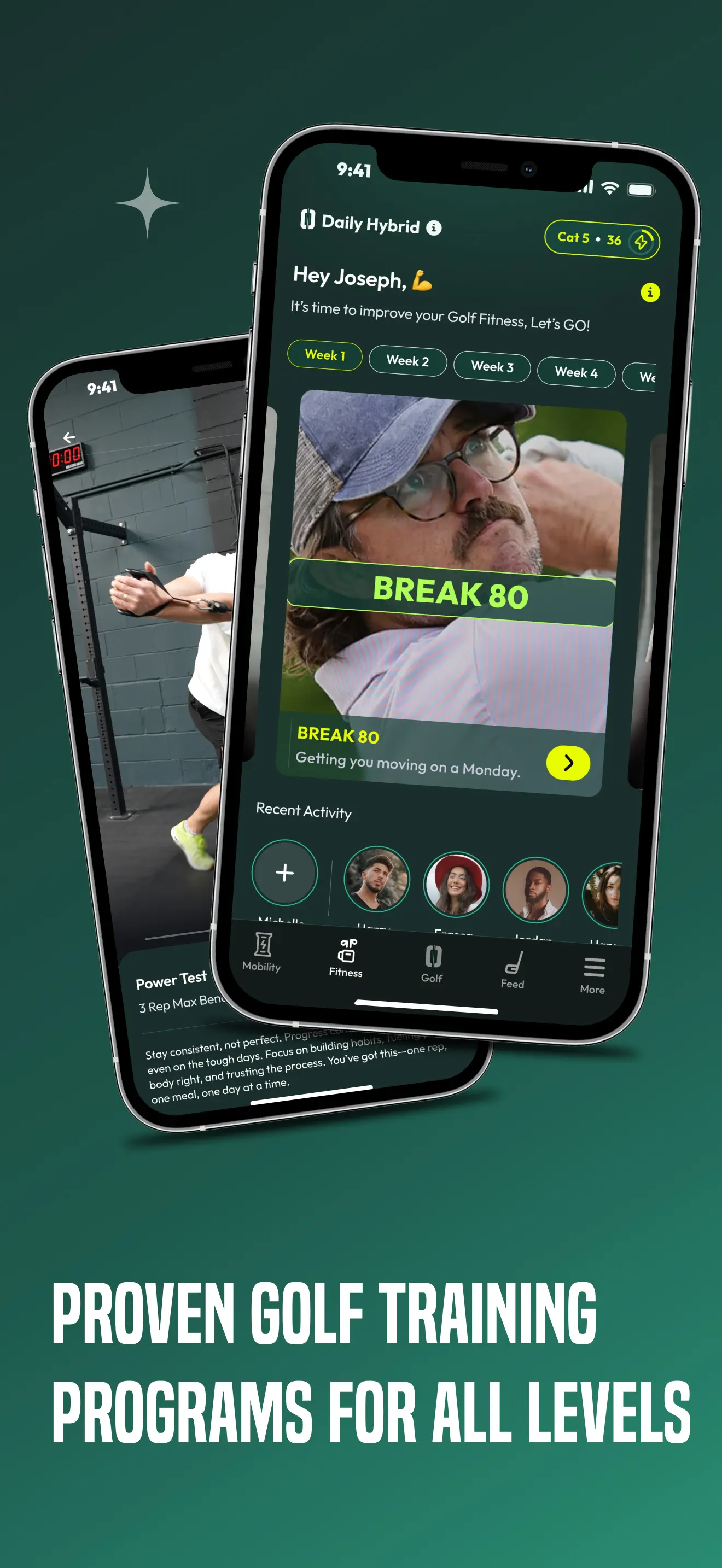 DRVN - Golf & Gym Workouts App Store screenshot 1