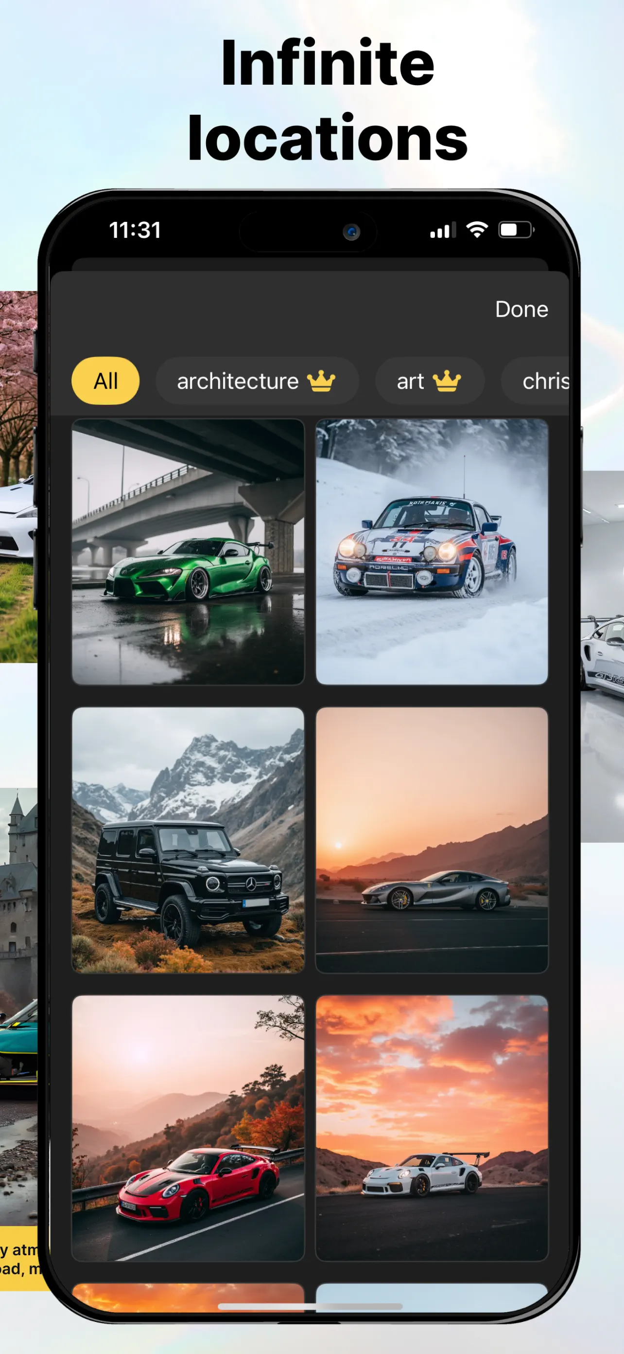 Rollers: AI Car Photoshoots App Store screenshot 2