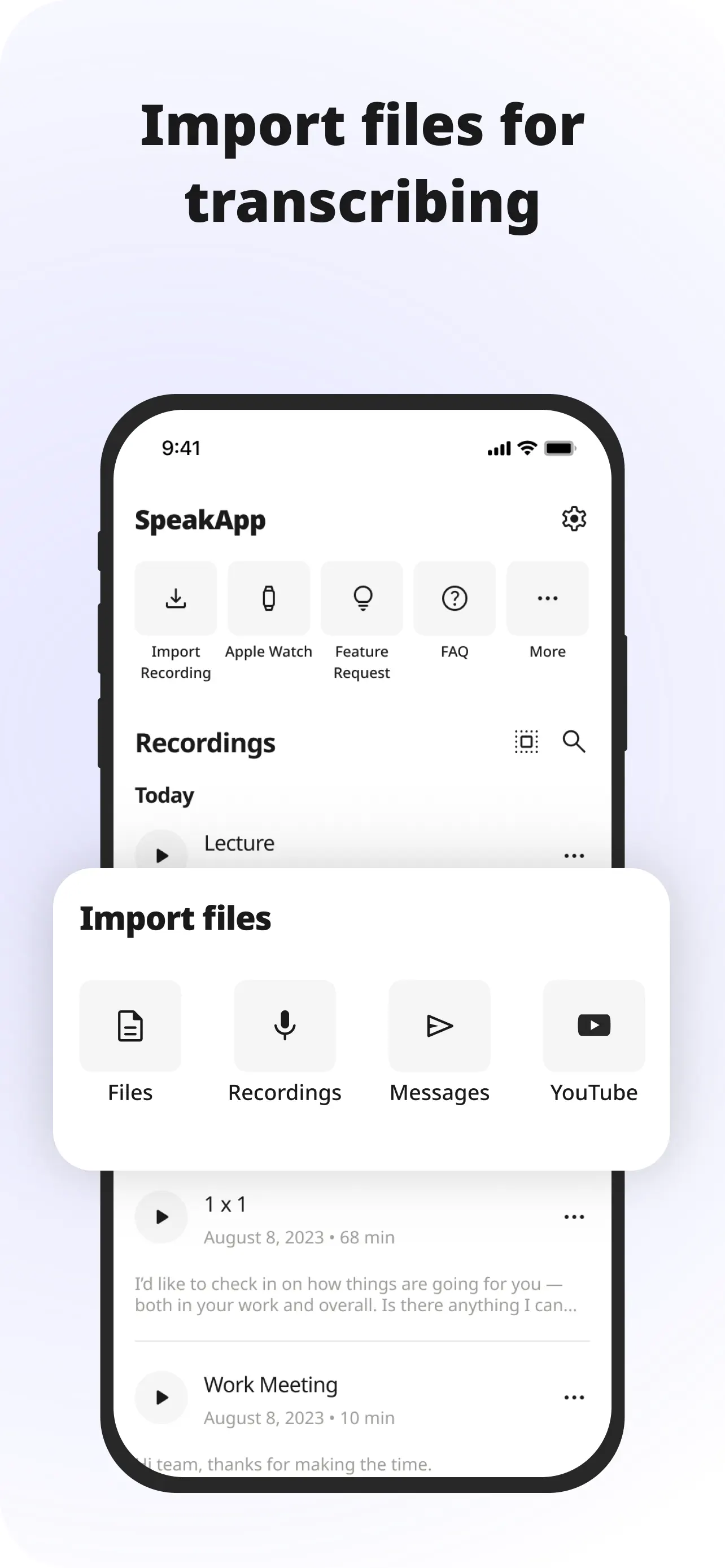 SpeakApp AI: Voice Notes App Store screenshot 2