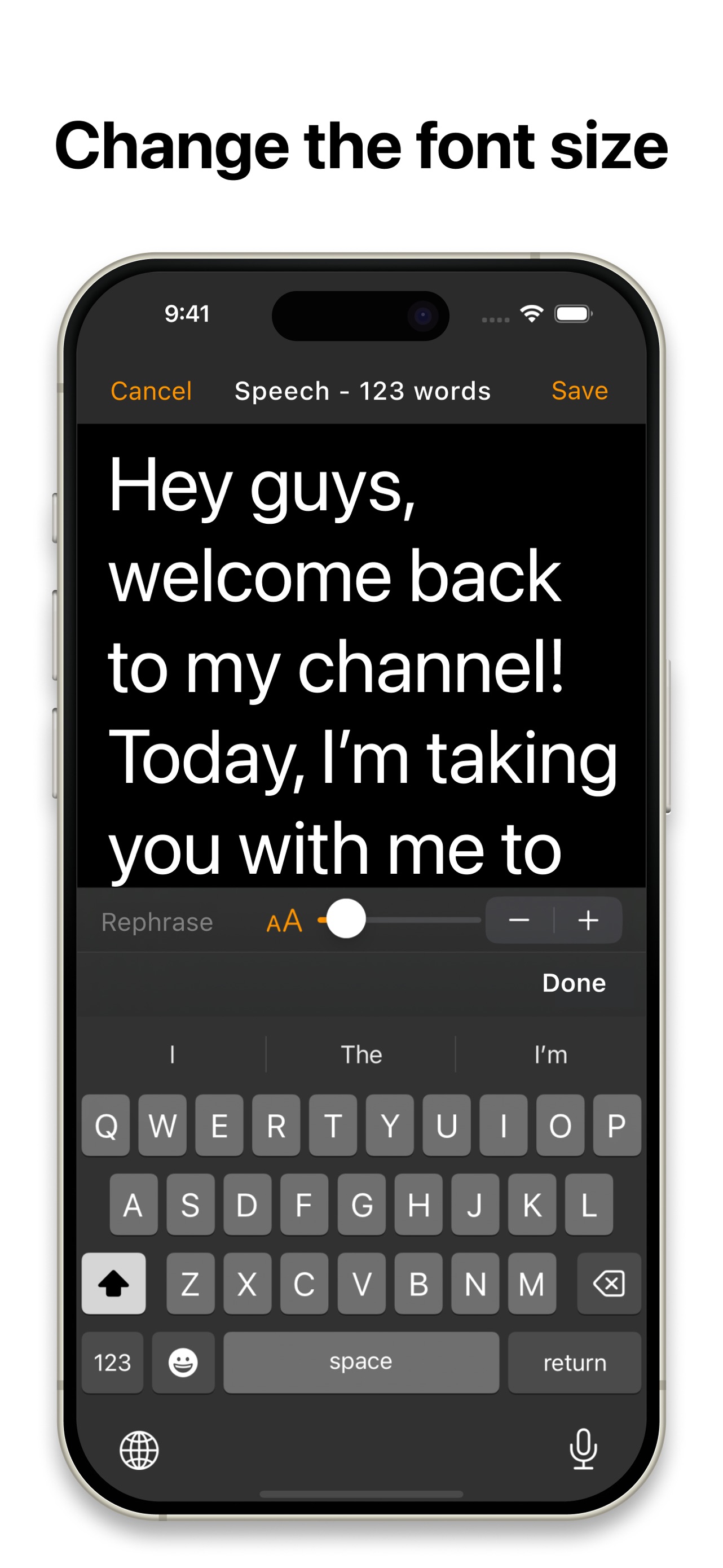 Teleprompter.com App Store screenshot 1