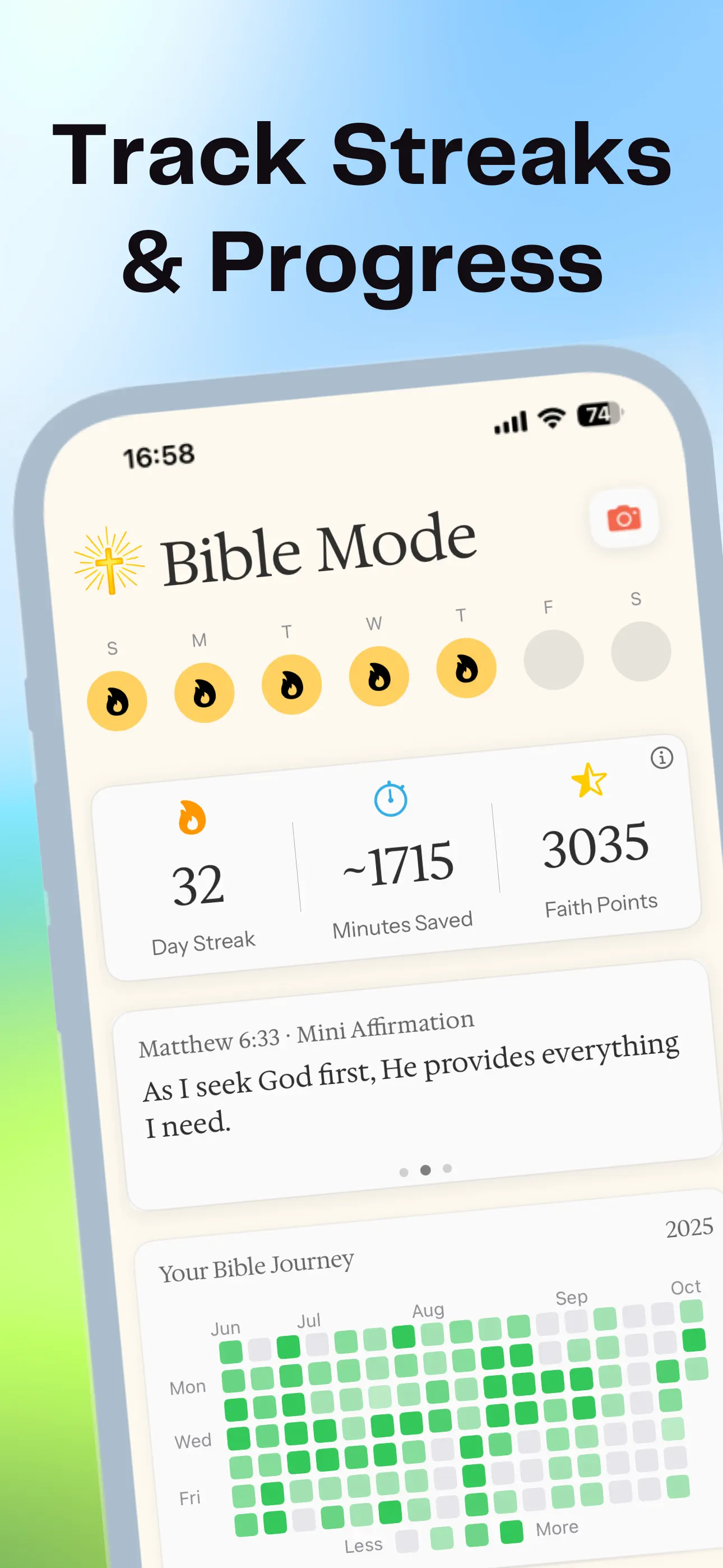 Bible Mode: Reduce Screen Time App Store screenshot 3