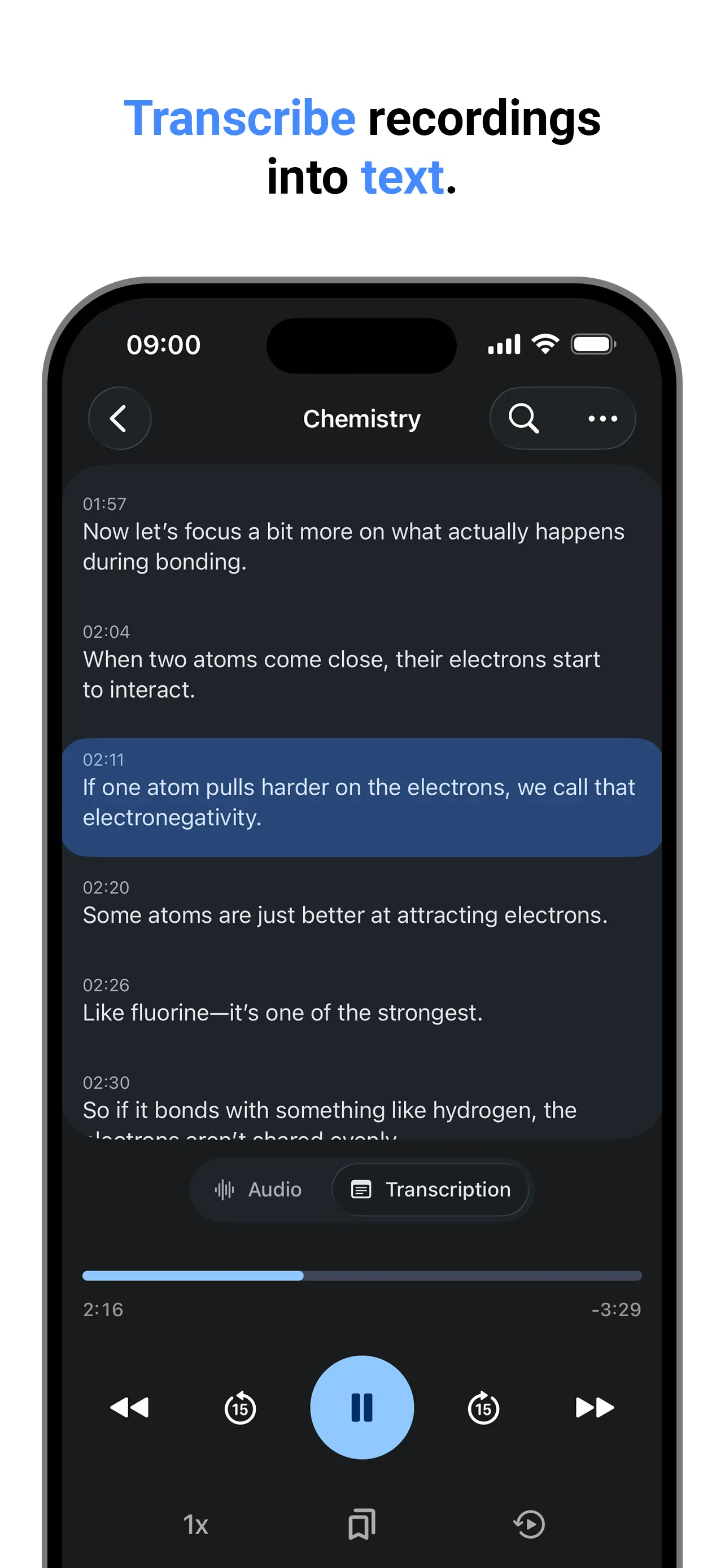 Voice Recorder & Transcribe App Store screenshot 3