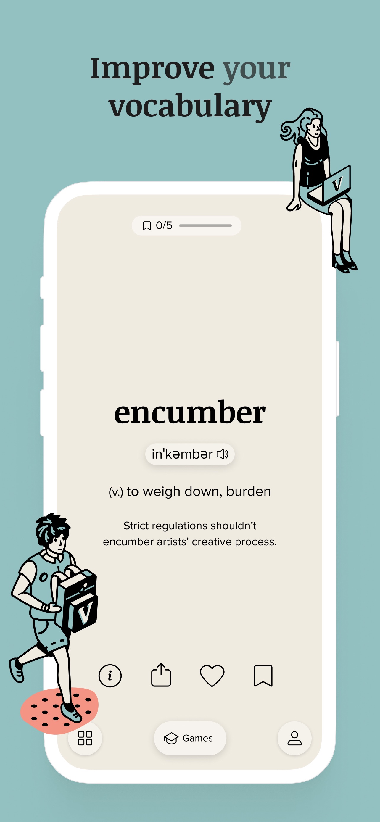 Vocabulary - Learn words daily App Store screenshot 1
