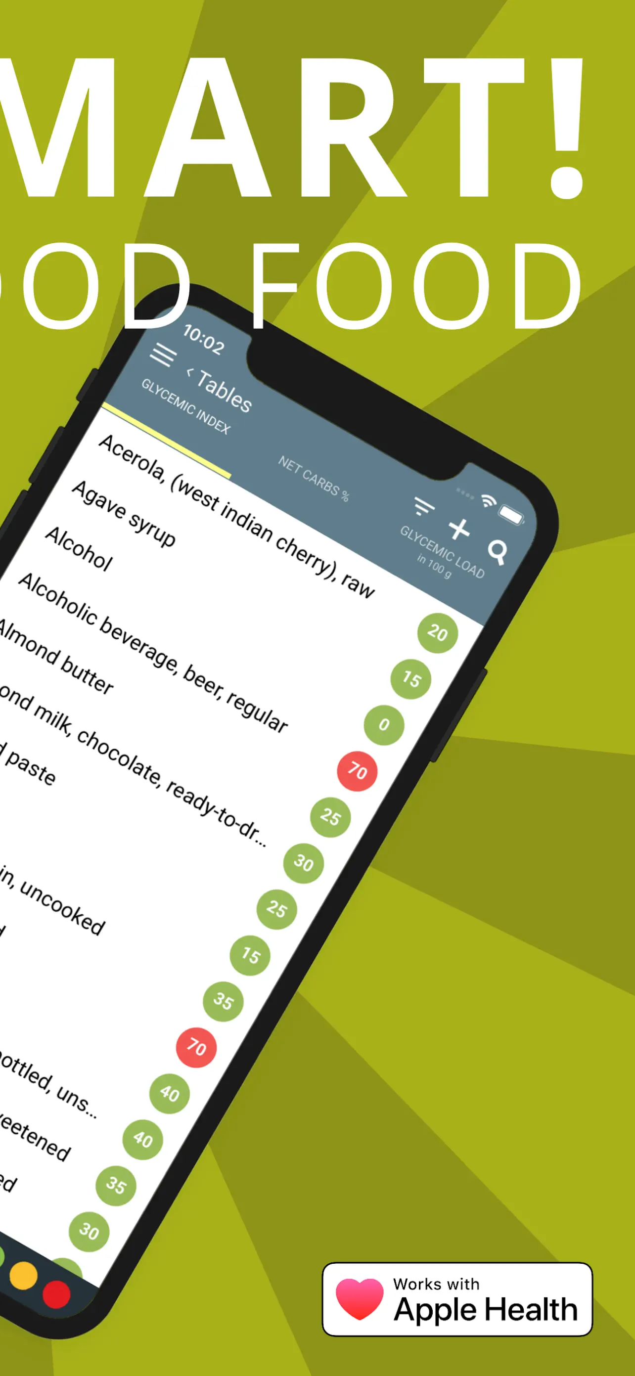 Glycemic Index Load Net Carbs App Store screenshot 2