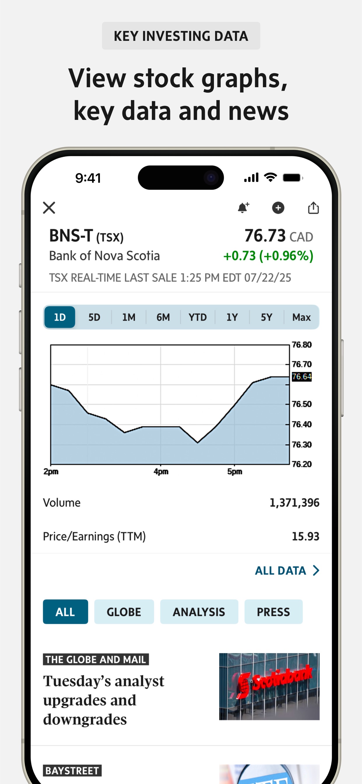 The Globe and Mail App Store screenshot 2