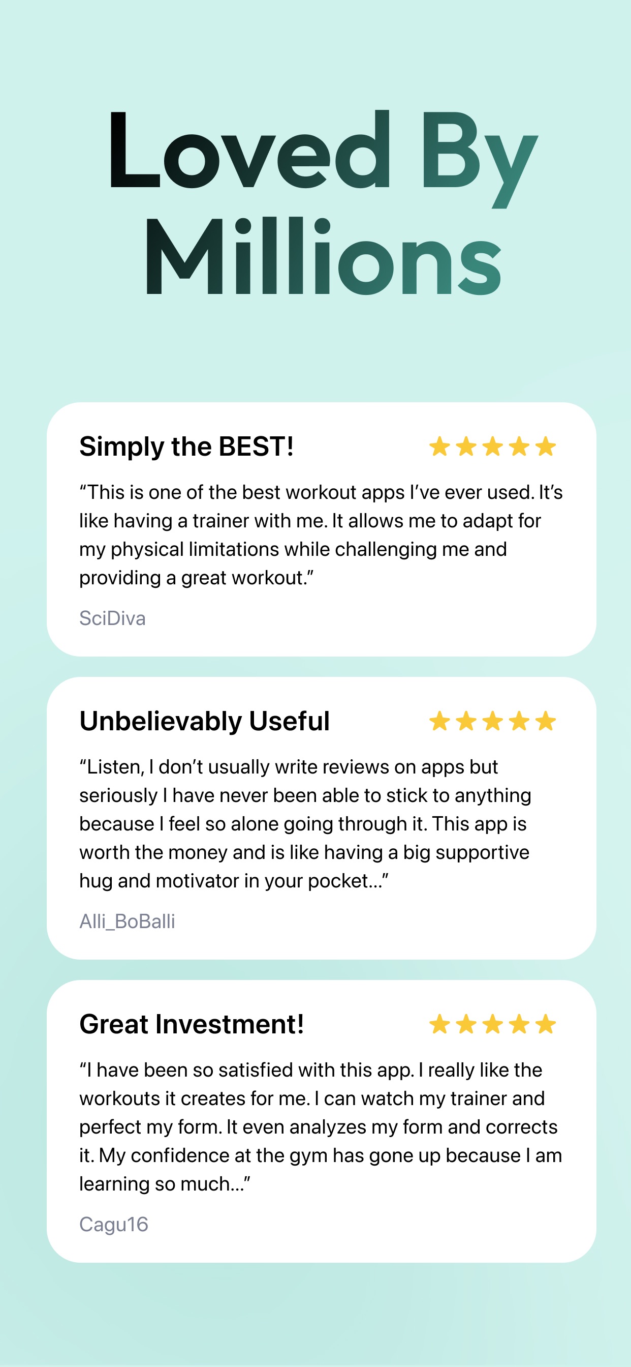 Zing AI: Home & Gym Workouts App Store screenshot 4
