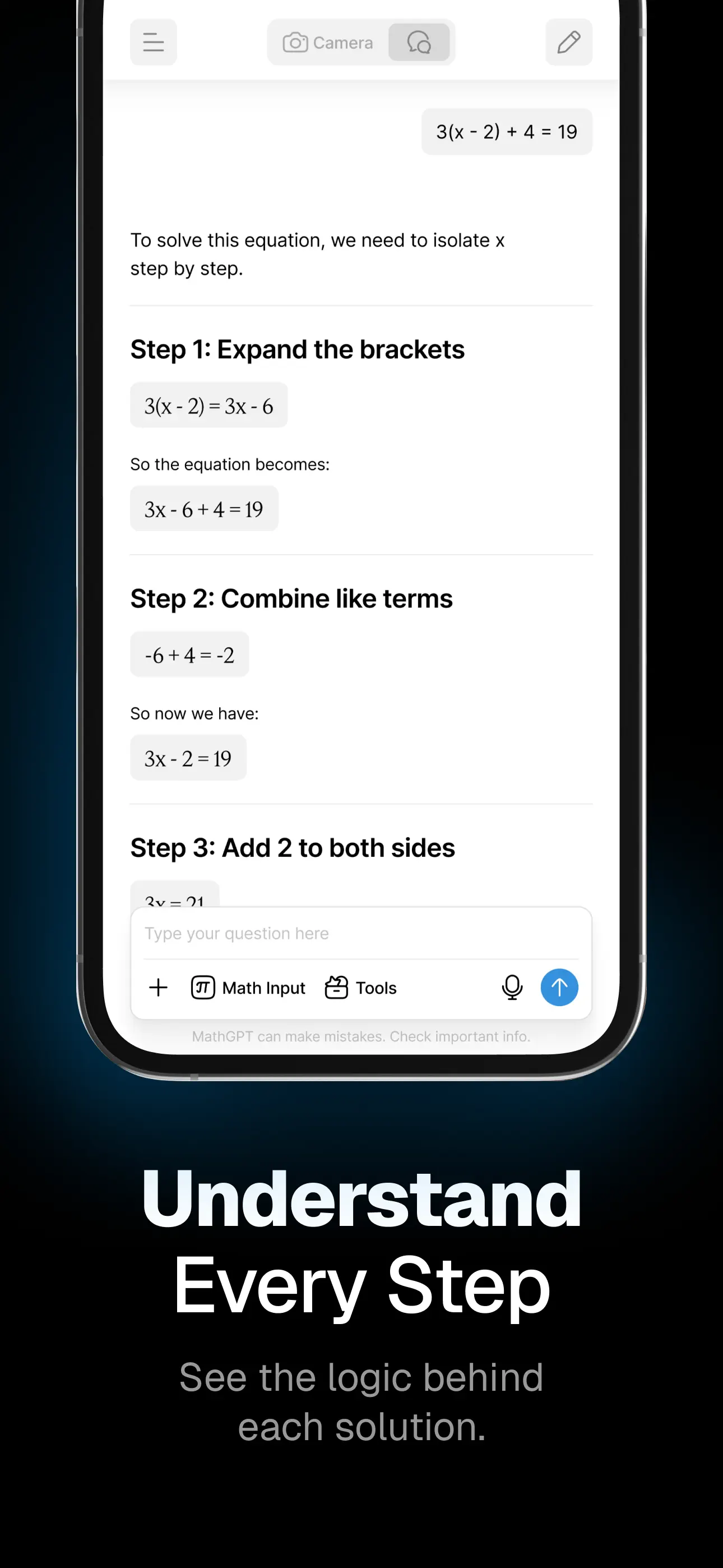 MathGPT - AI Math Solver App Store screenshot 3