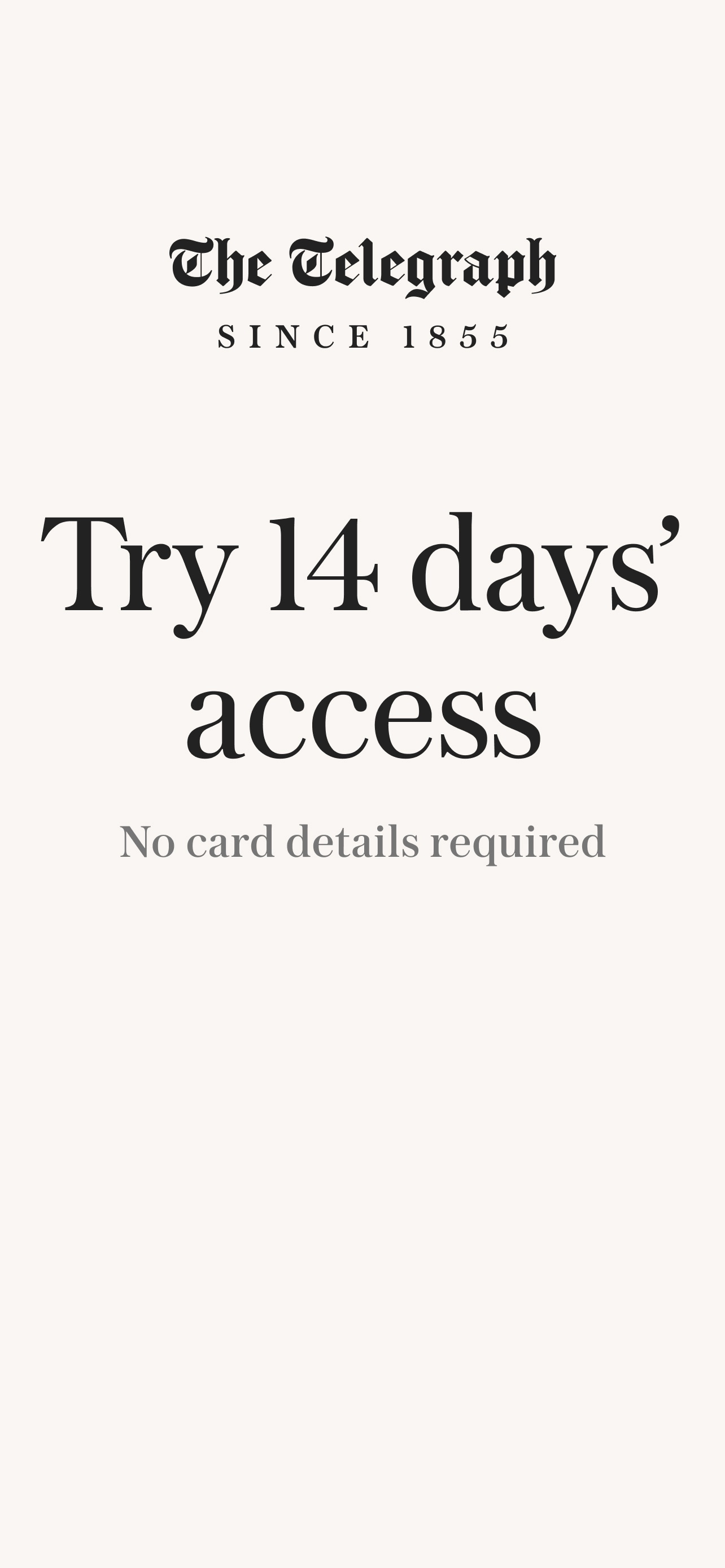 The Telegraph: UK & World News App Store screenshot 1