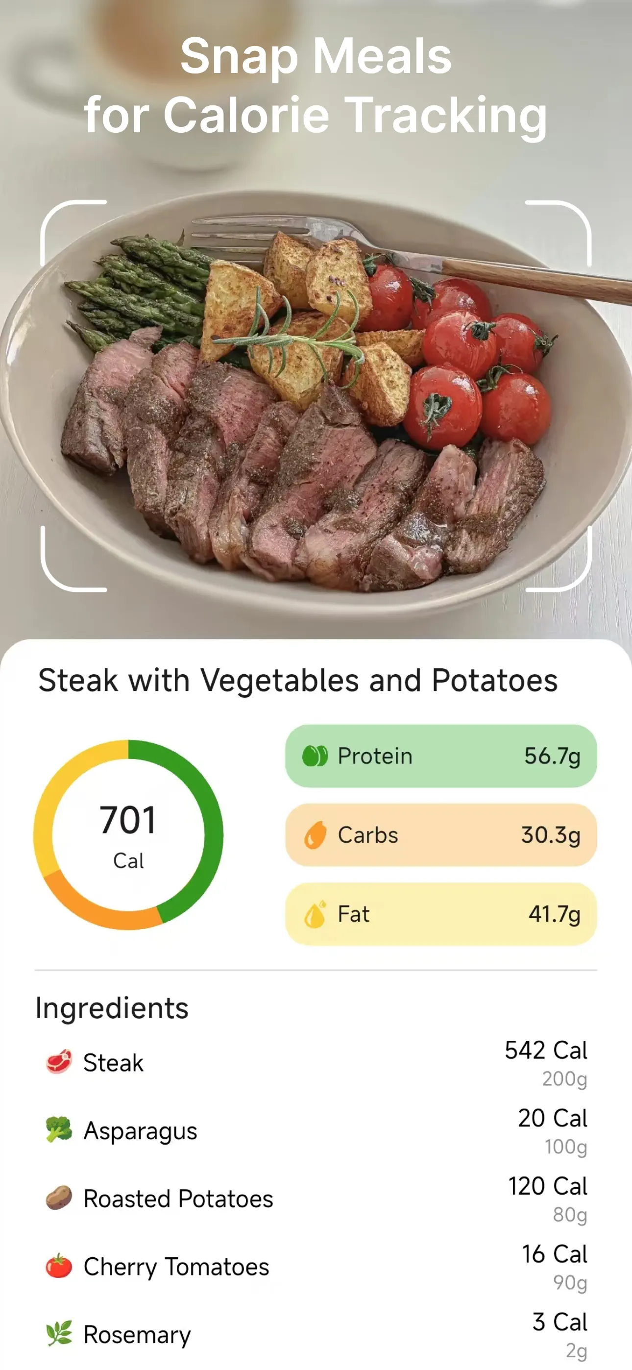 CalScan - AI Calorie Tracker App Store screenshot 1