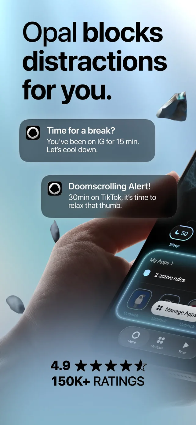 Opal: Screen Time Control App Store screenshot 1