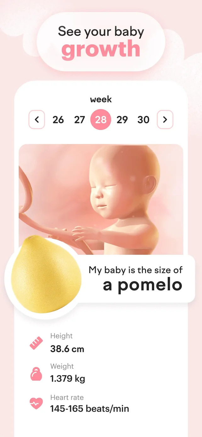 amma: Pregnancy & Baby Tracker App Store screenshot 2