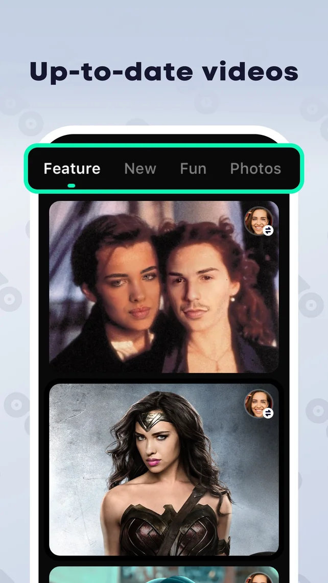 FaceMagic: AI face swap videos App Store screenshot 1
