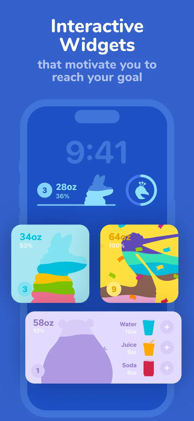 Water tracker Waterllama App Store screenshot 4