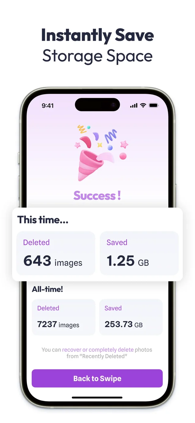 Swipe Cleaner - Clean Storage App Store screenshot 2