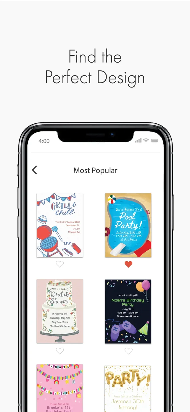 Punchbowl: Invitations & Cards App Store screenshot 2