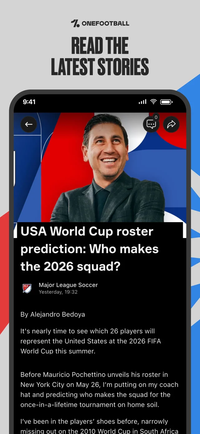 OneFootball Live Soccer scores App Store screenshot 2