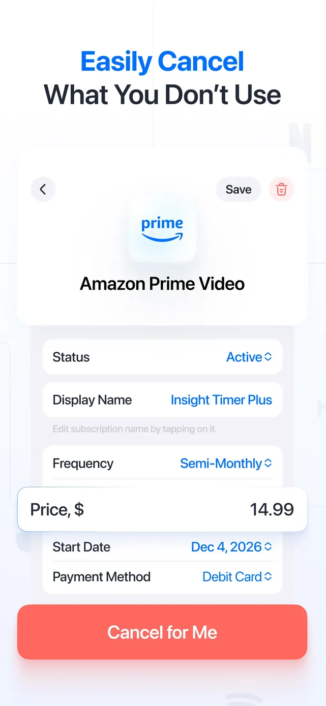 Feenko: Cancel Subscription App Store screenshot 3