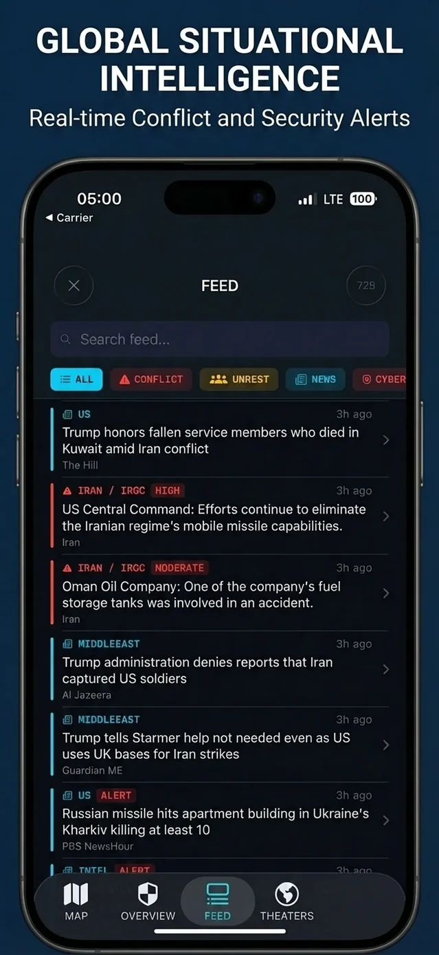 World Monitor Real-Time Intel App Store screenshot 2