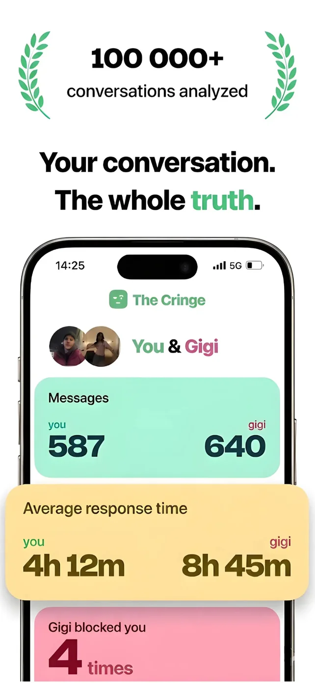 The Cringe: Chat Wrapped App Store screenshot 1
