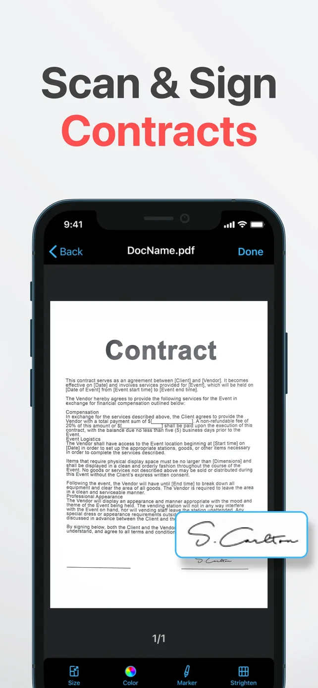 QR Code Reader & PDF Scanner App Store screenshot 3