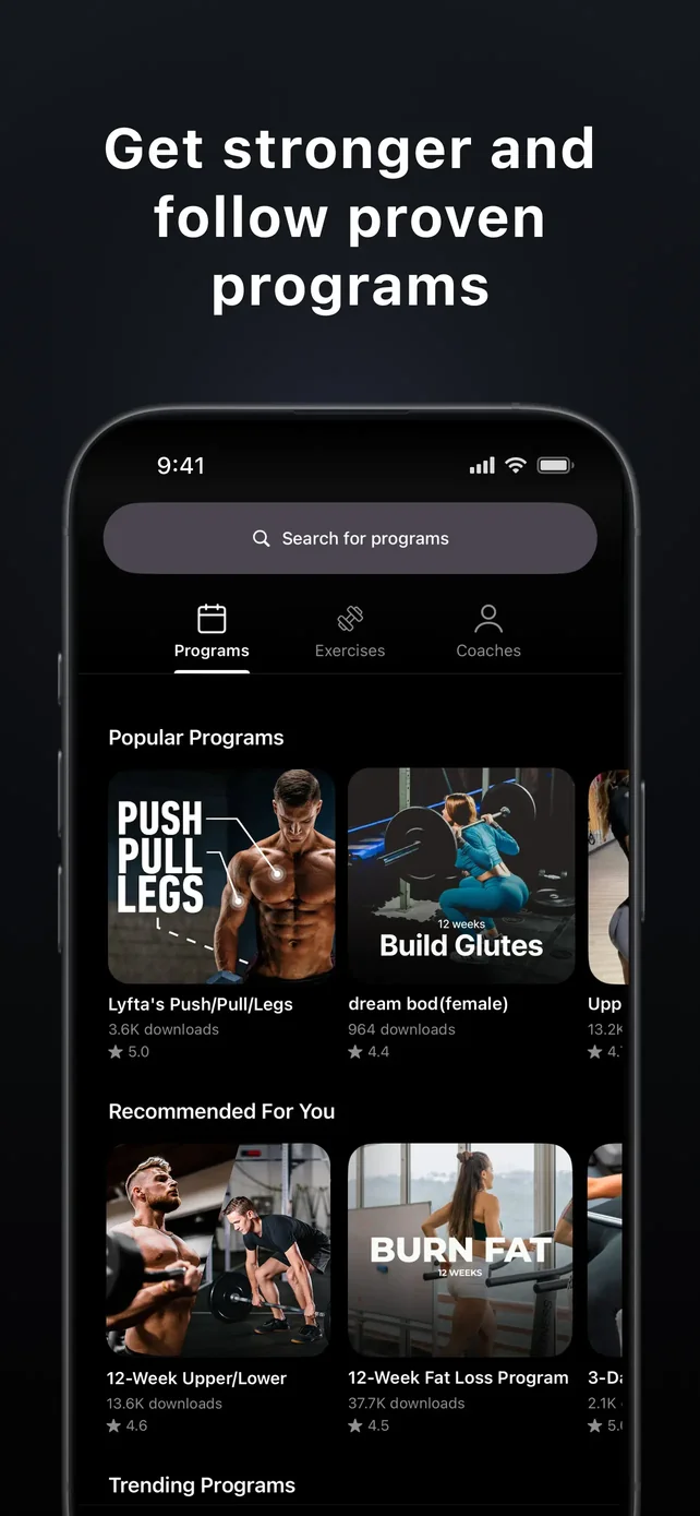 Lyfta: Gym Workout Tracker Log App Store screenshot 4