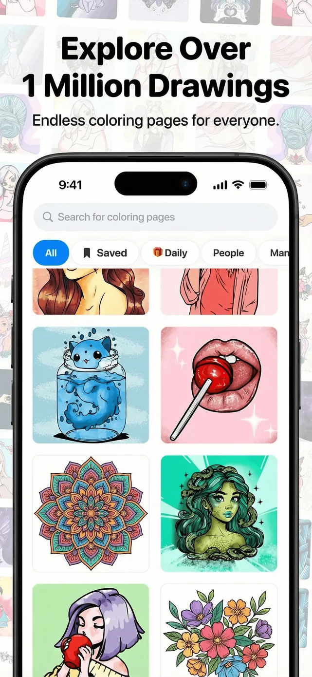 Color Pop: AI Coloring Book App Store screenshot 3