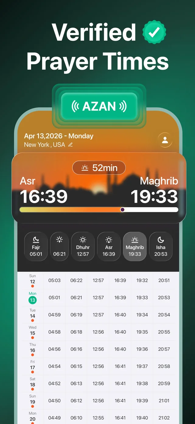 Muslim: Prayer Times, Qibla App Store screenshot 2