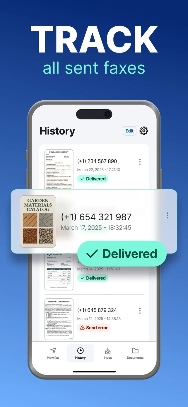 FAX from iPhone・Send doc・Faxer App Store screenshot 4