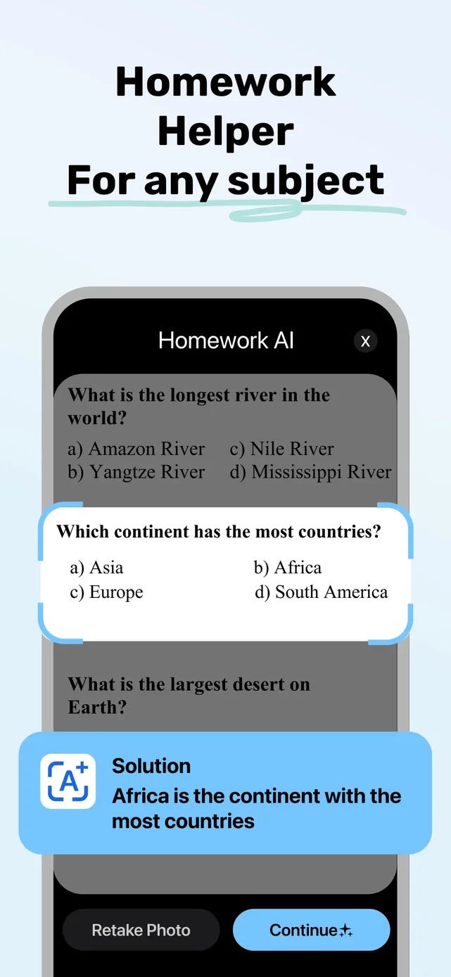 Homework AI - Math & Essay App App Store screenshot 3