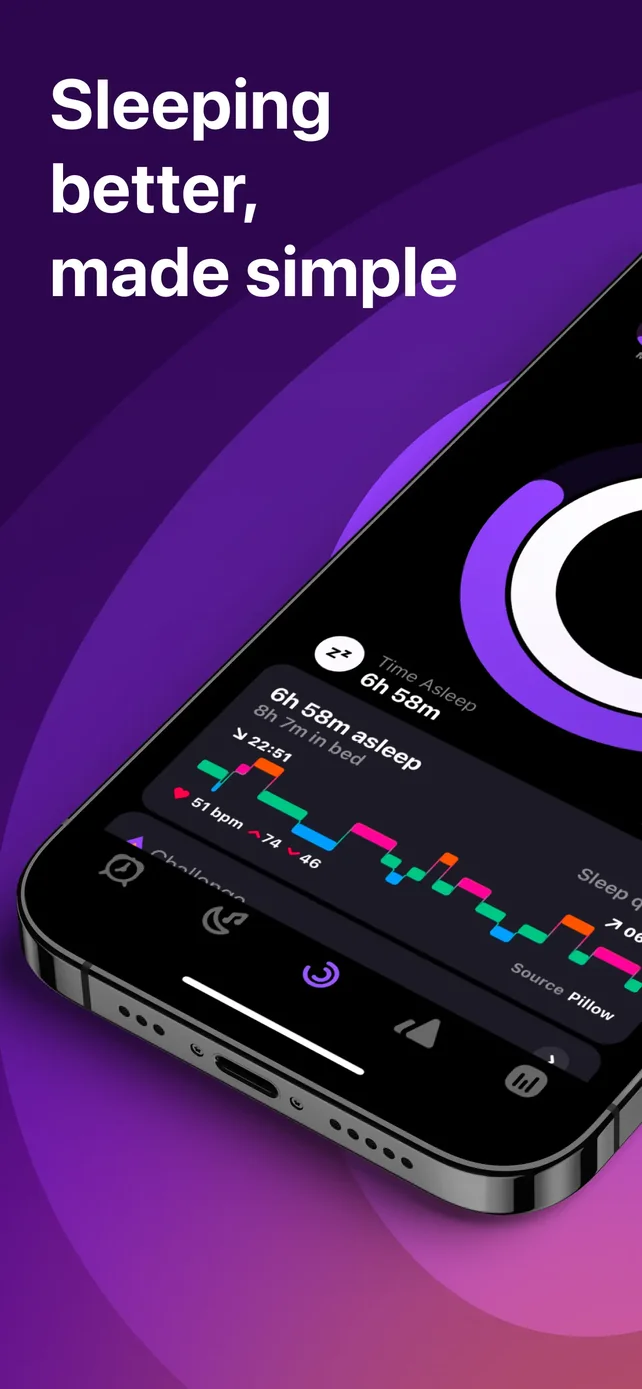 Pillow: Sleep Tracker App Store screenshot 1