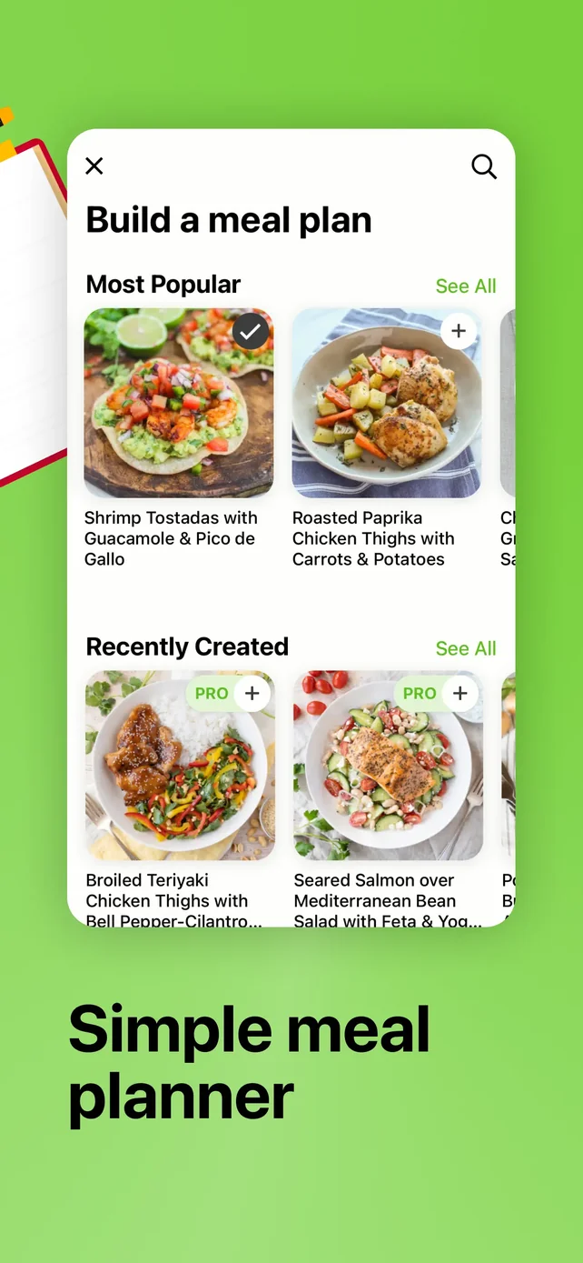 Mealime Meal Plans & Recipes App Store screenshot 3