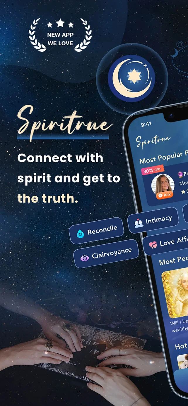 Spiritrue: Psychic Reading App Store screenshot 1
