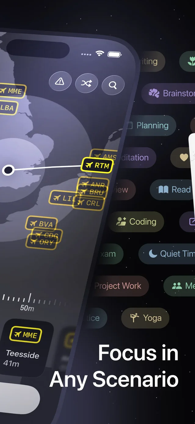 FocusFlight - Deepfocus Timer App Store screenshot 2