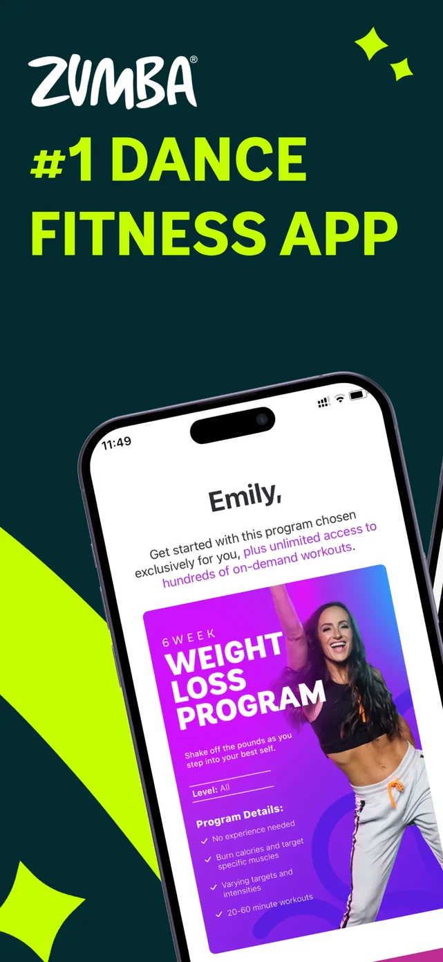 Zumba - Dance Fitness Workout App Store screenshot 1