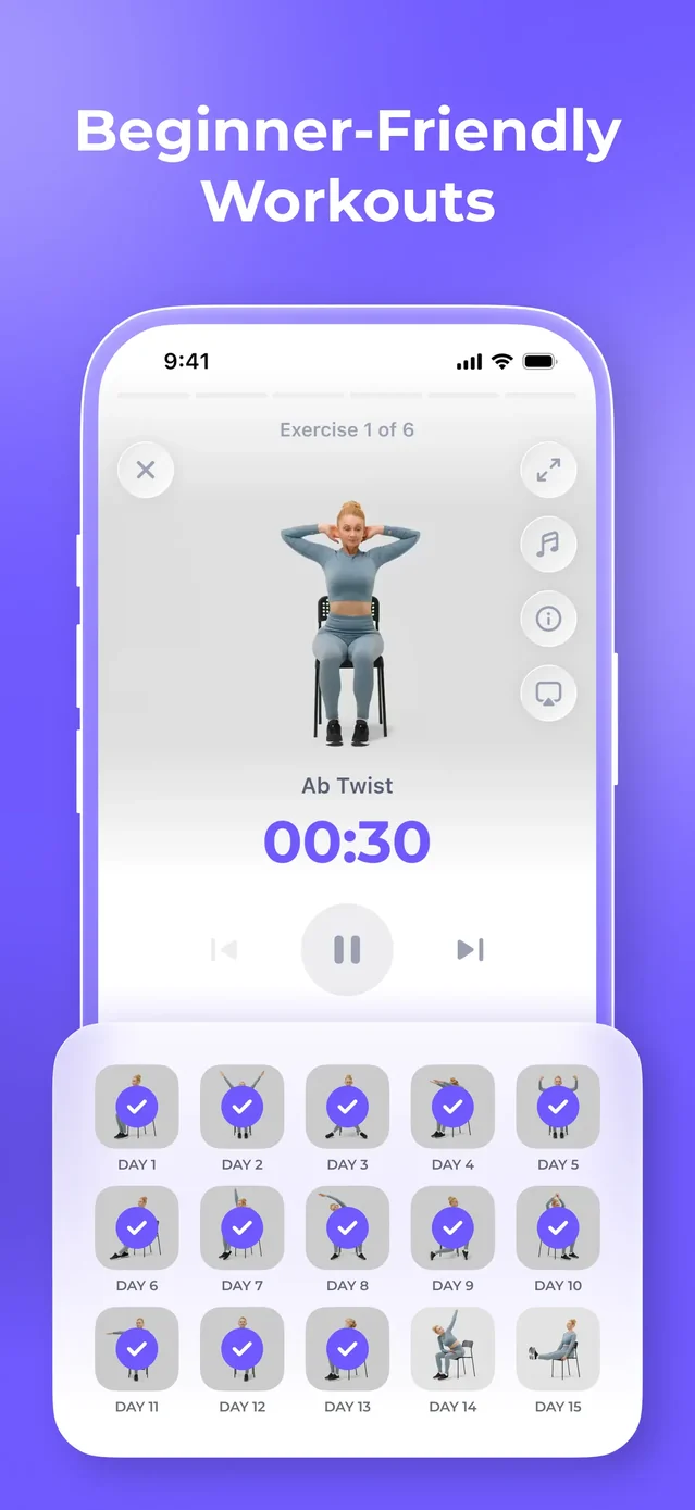 FitMe - Lazy Workout at Home App Store screenshot 3