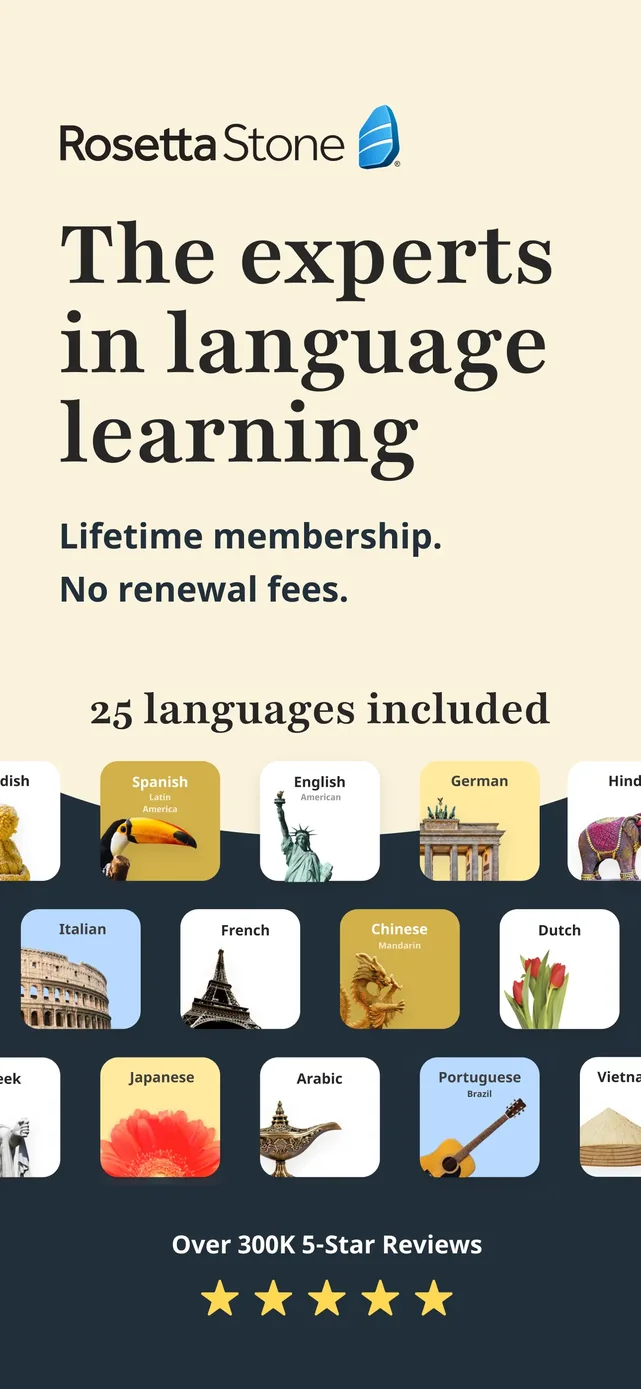 Rosetta Stone Classic (2024) App Store screenshot 1