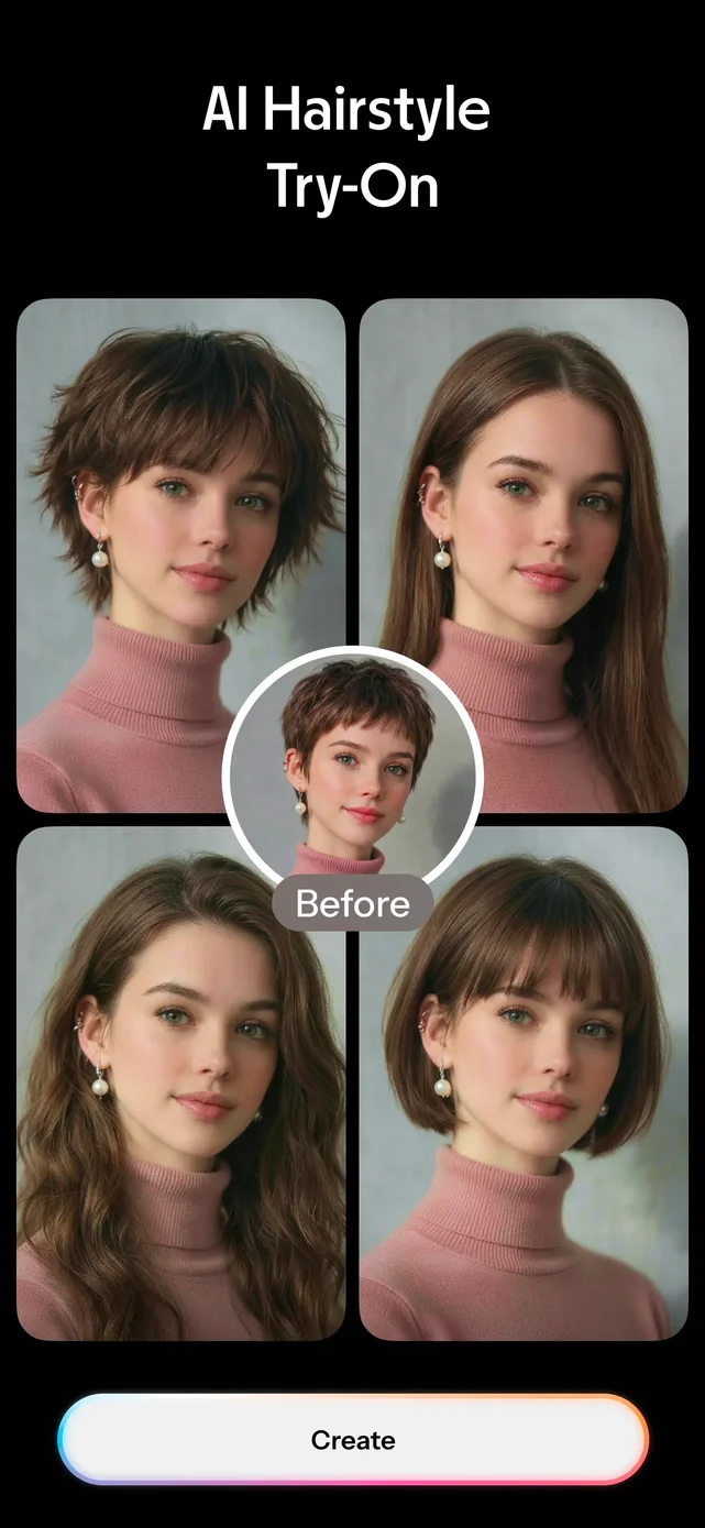 Hairify - AI Hairstyle Try On App Store screenshot 1