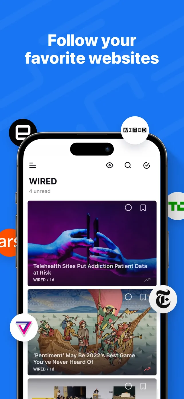Inoreader: News & RSS reader App Store screenshot 1