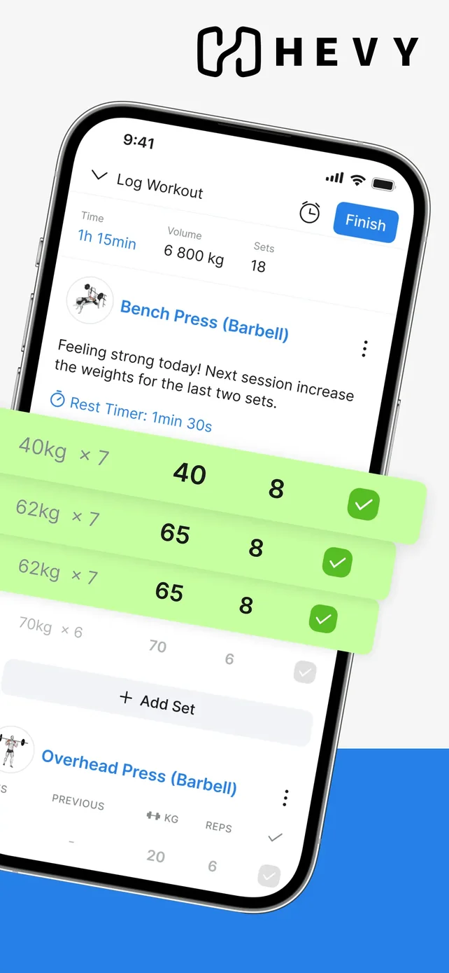 Hevy - Workout Tracker Gym Log App Store screenshot 2