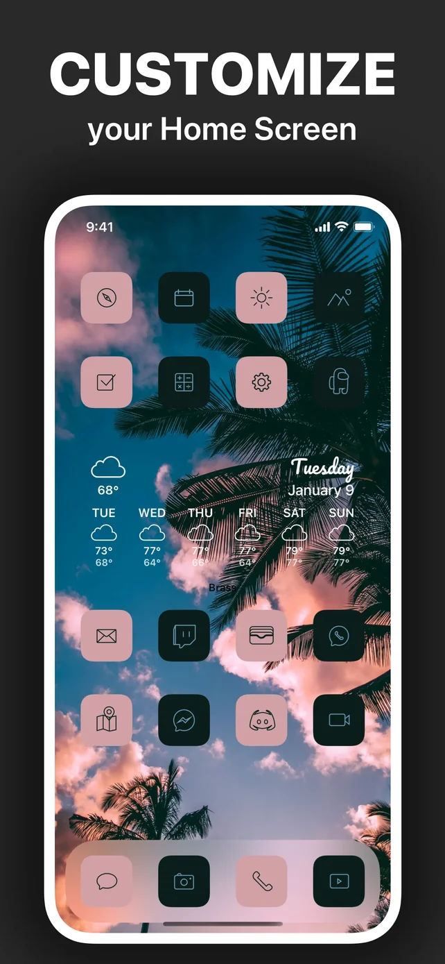 Brass - Icon Themes & Widgets App Store screenshot 3