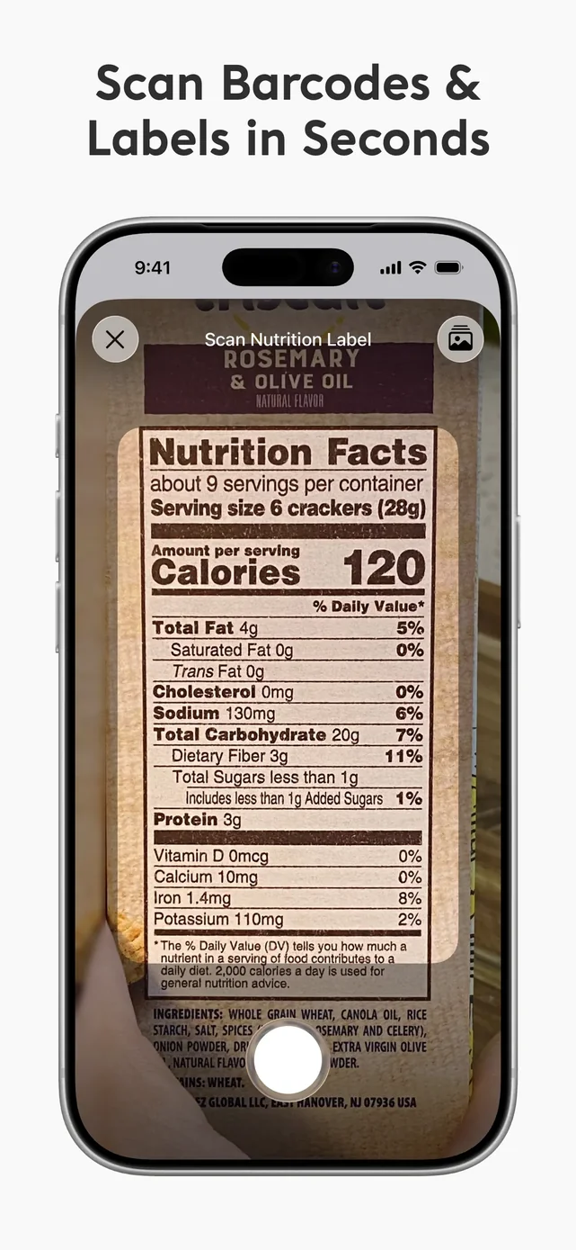 Nutrition Tracker: Foodnoms App Store screenshot 2